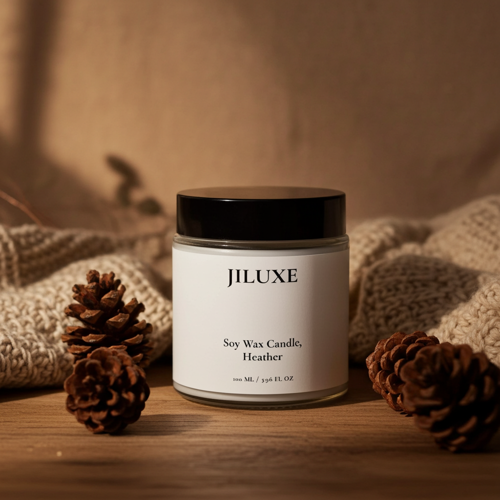 Soy Wax Candle, Heather